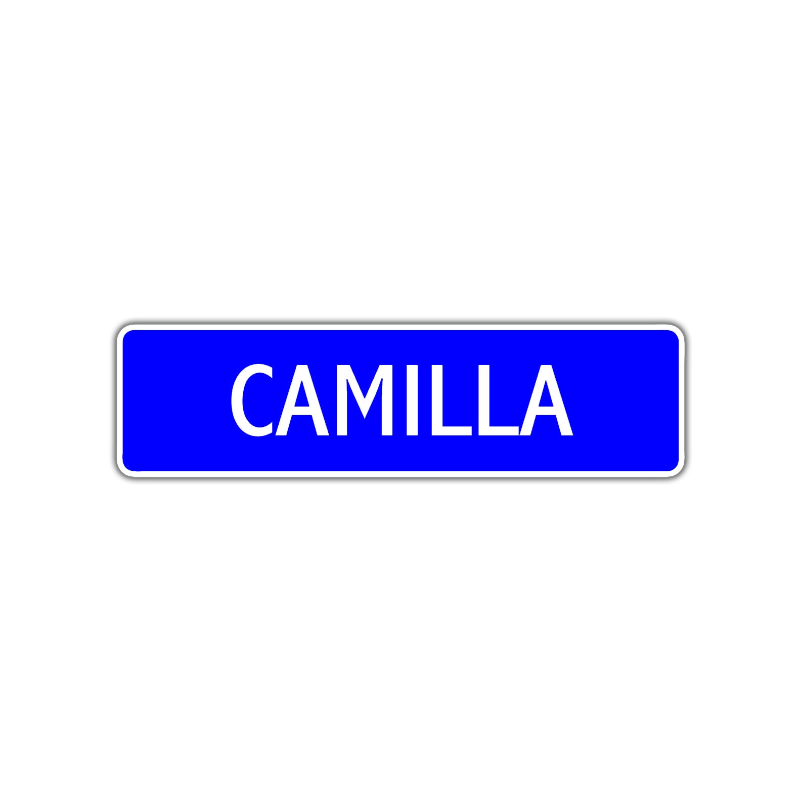 Camilla Street Sign Children Name Room Plate