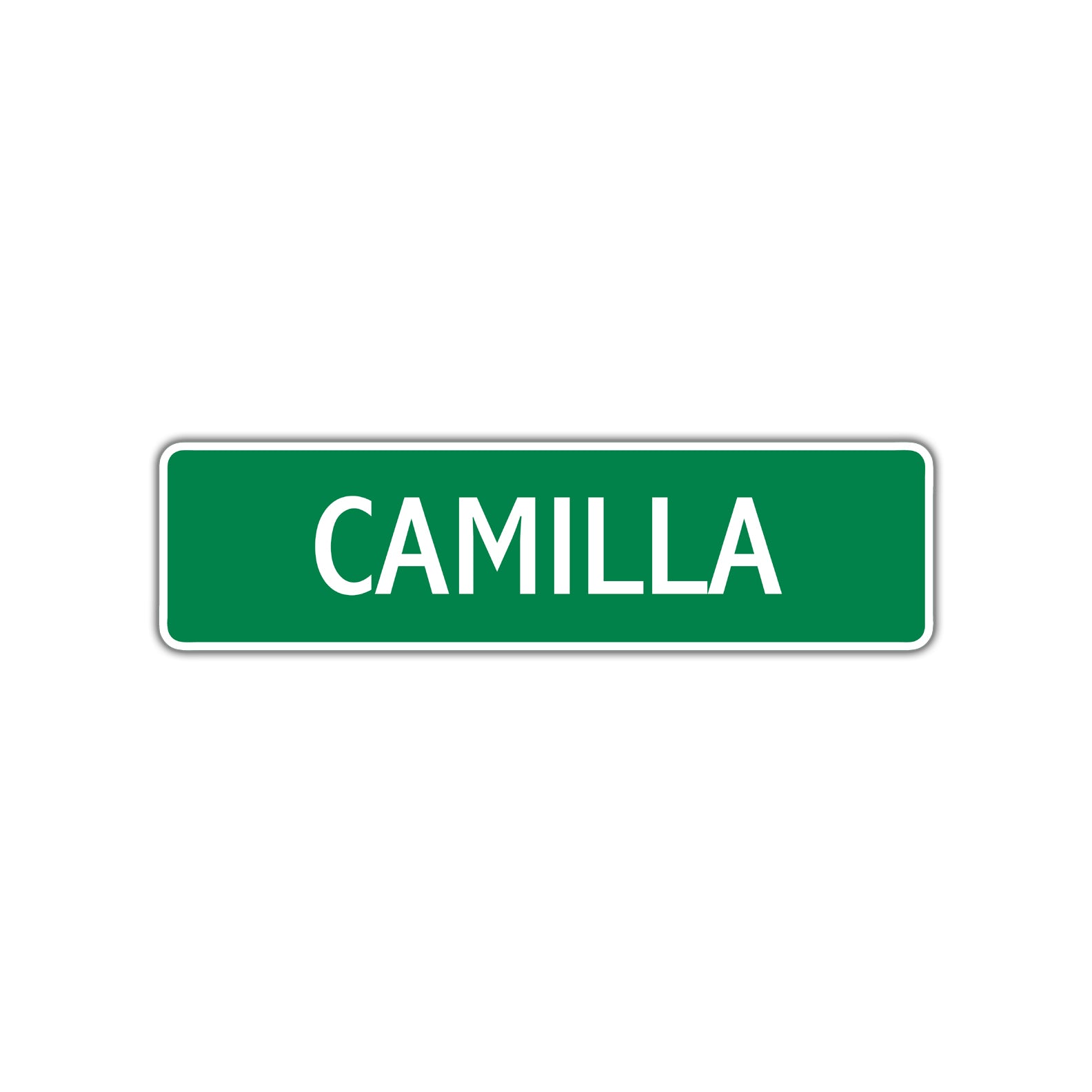 Camilla Street Sign Children Name Room Plate