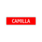 Camilla Street Sign Children Name Room Plate