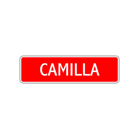 Camilla Street Sign Children Name Room Plate