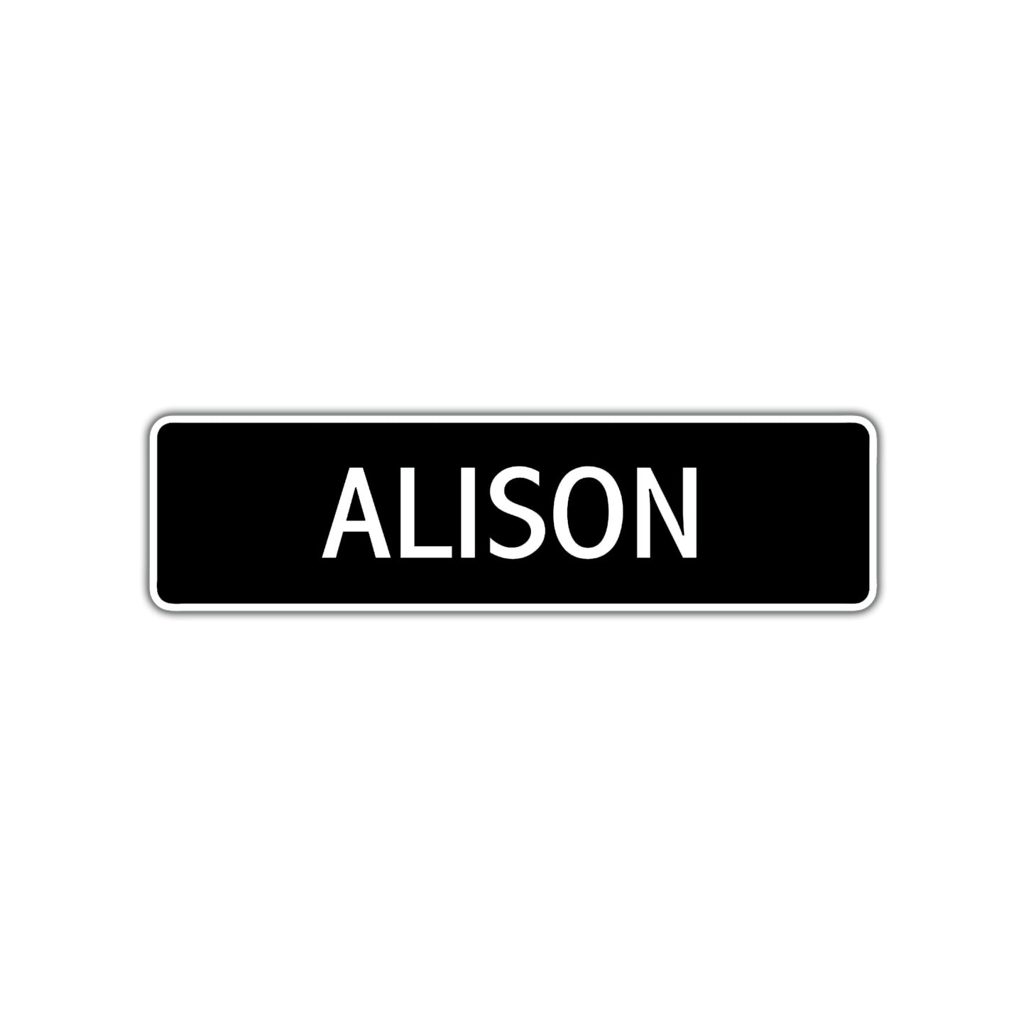 Alison Street Sign Children Name Room Plate