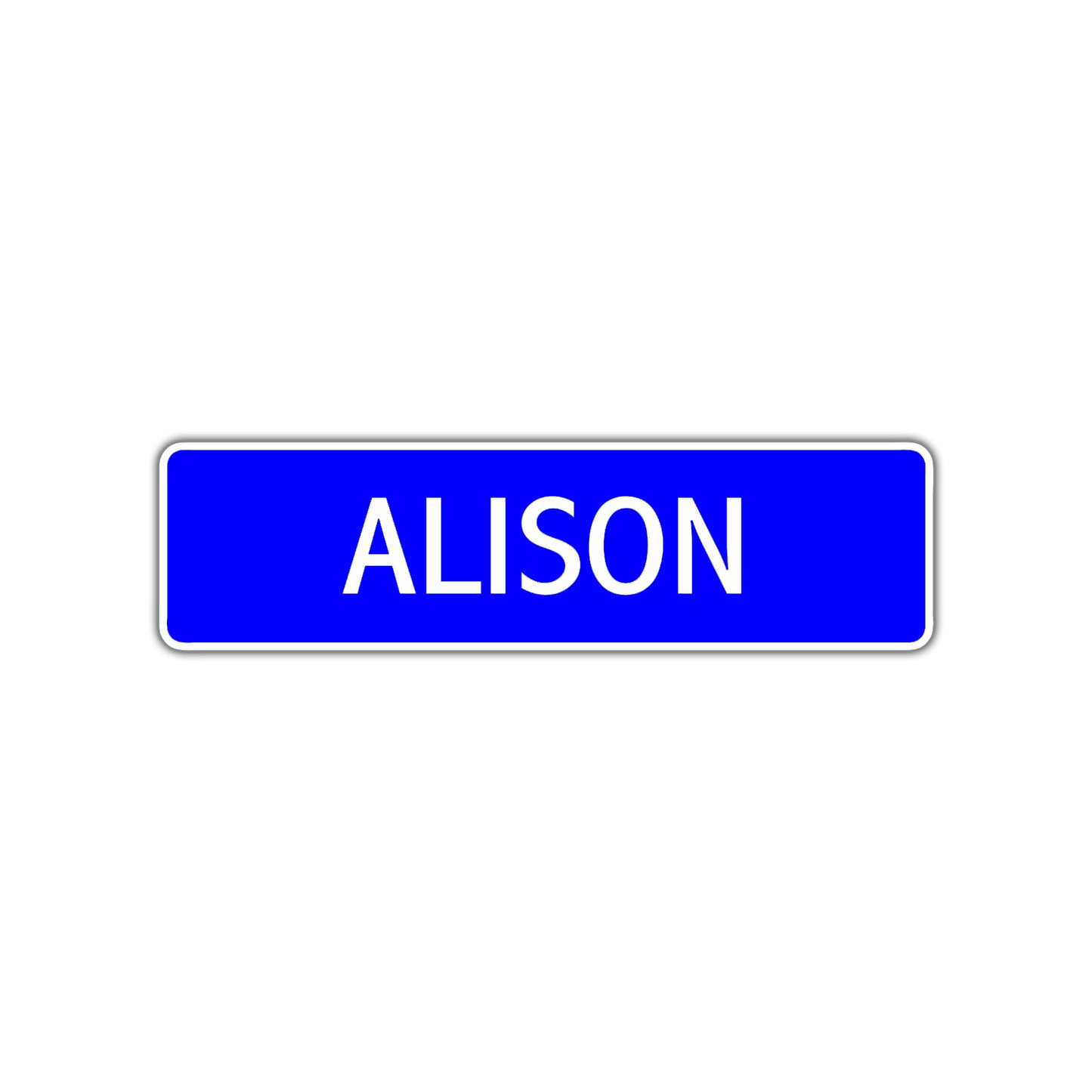 Alison Street Sign Children Name Room Plate