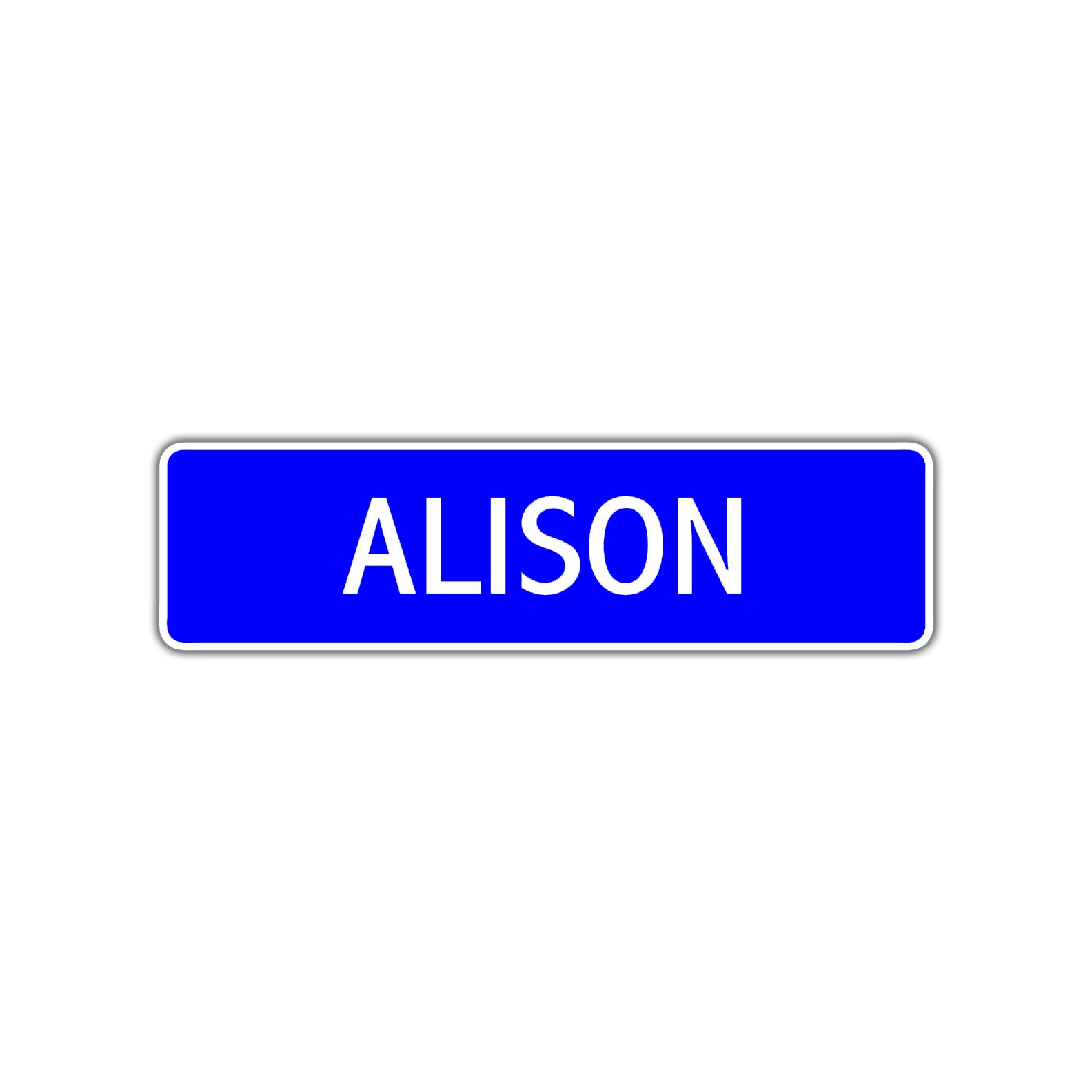 Alison Street Sign Children Name Room Plate