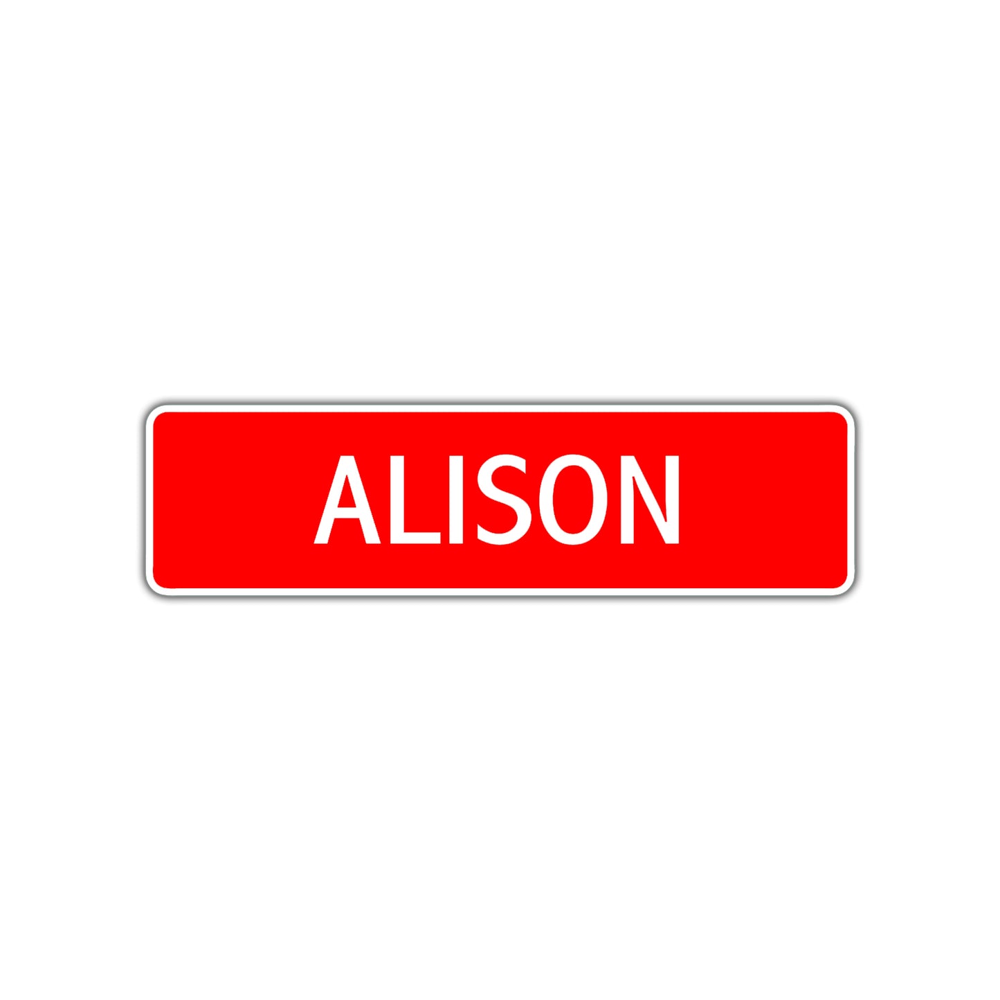 Alison Street Sign Children Name Room Plate