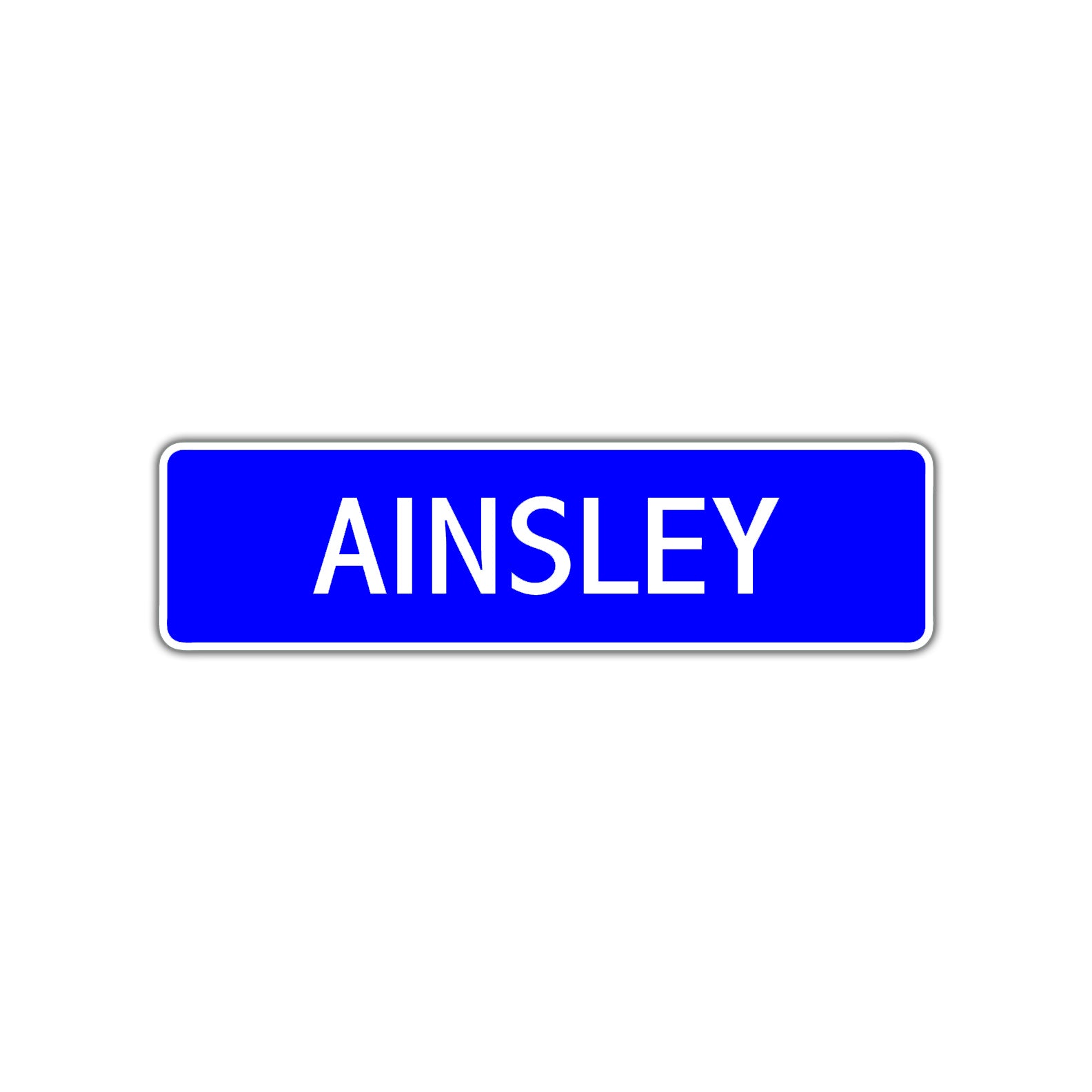 Ainsley Street Sign Children Name Room Plate