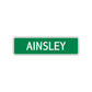 Ainsley Street Sign Children Name Room Plate