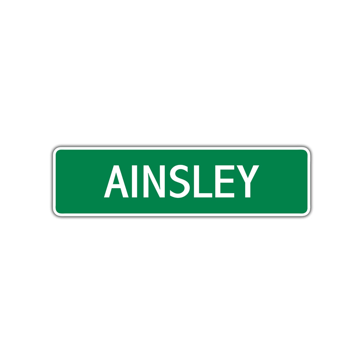 Ainsley Street Sign Children Name Room Plate
