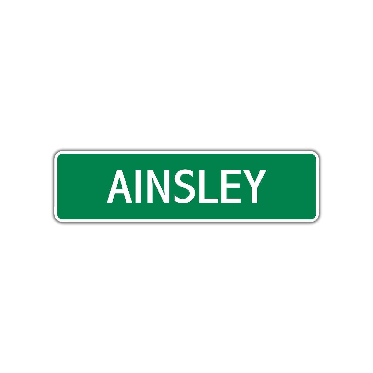 Ainsley Street Sign Children Name Room Plate