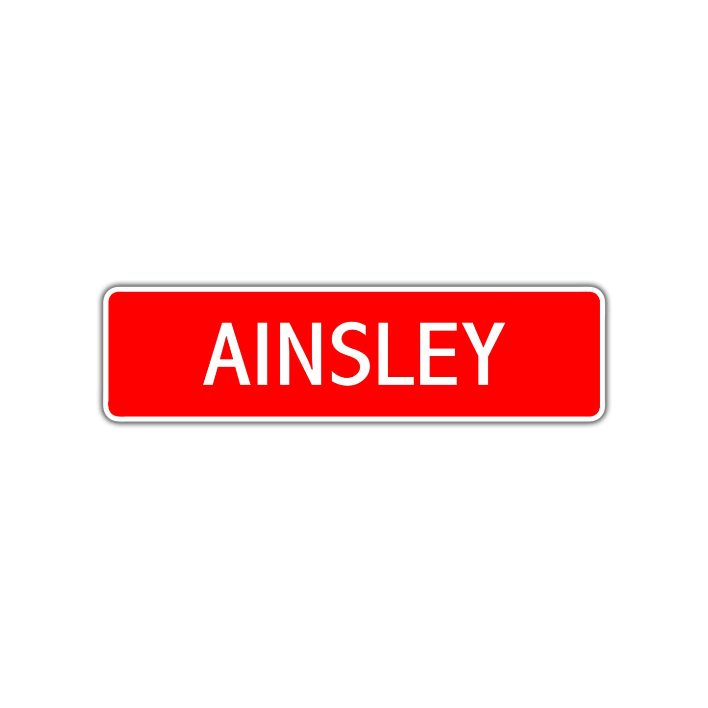 Ainsley Street Sign Children Name Room Plate