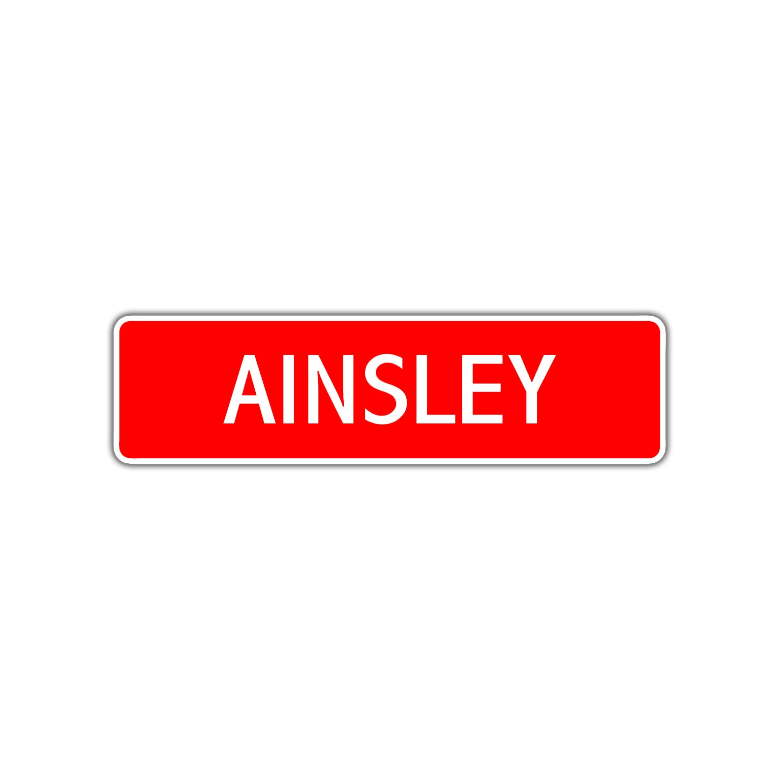 Ainsley Street Sign Children Name Room Plate