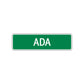 Ada Street Sign Children Name Room Plate