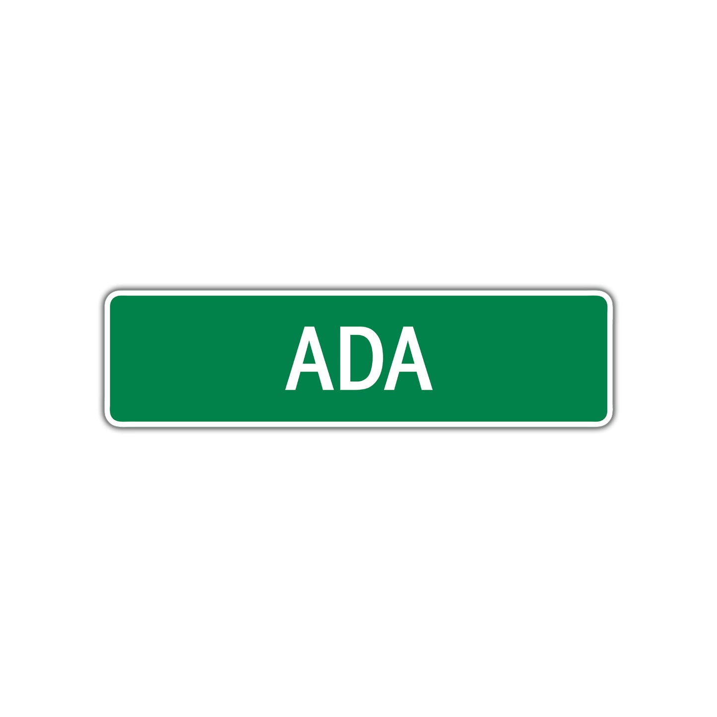 Ada Street Sign Children Name Room Plate