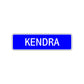 Kendra Street Sign Children Name Room Plate