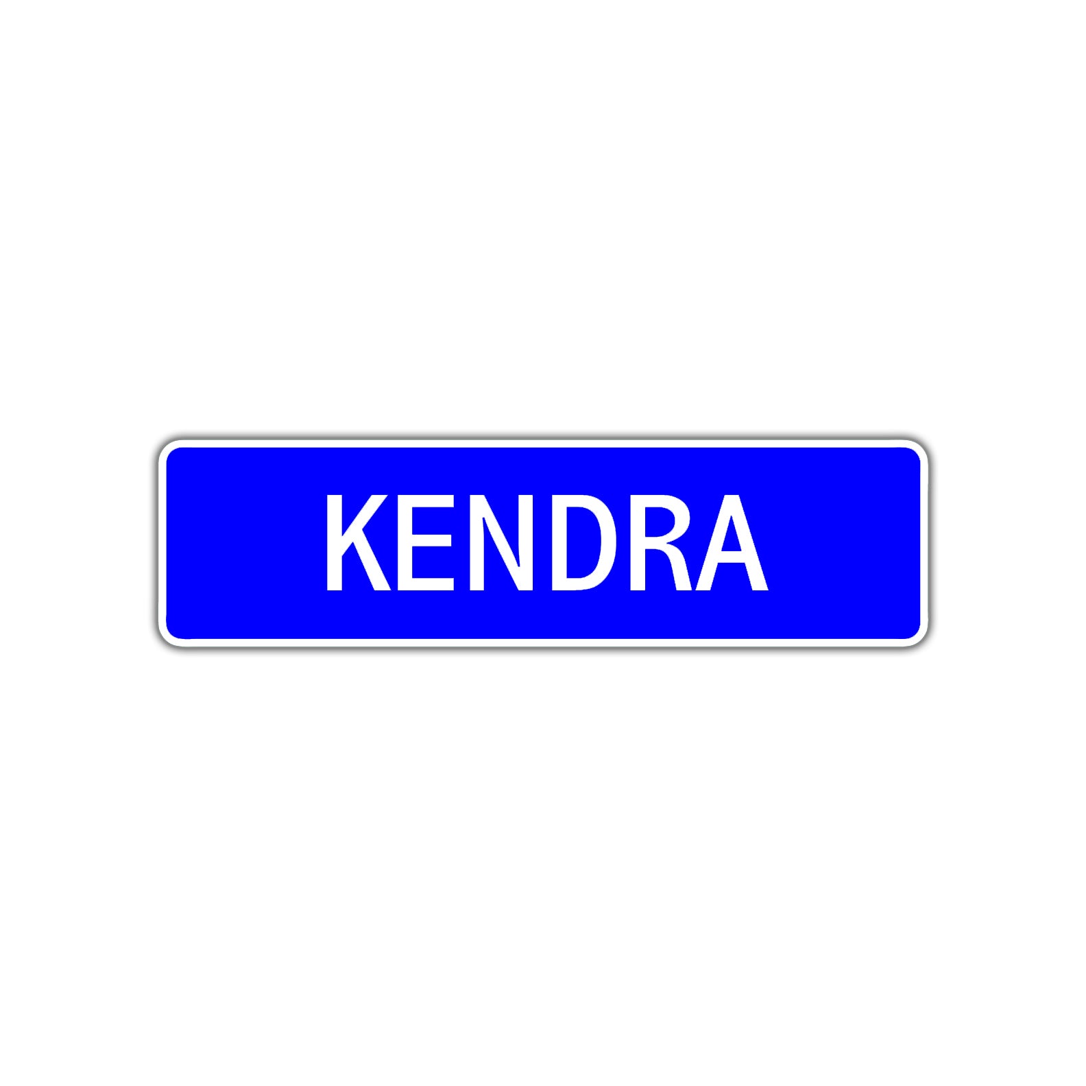 Kendra Street Sign Children Name Room Plate