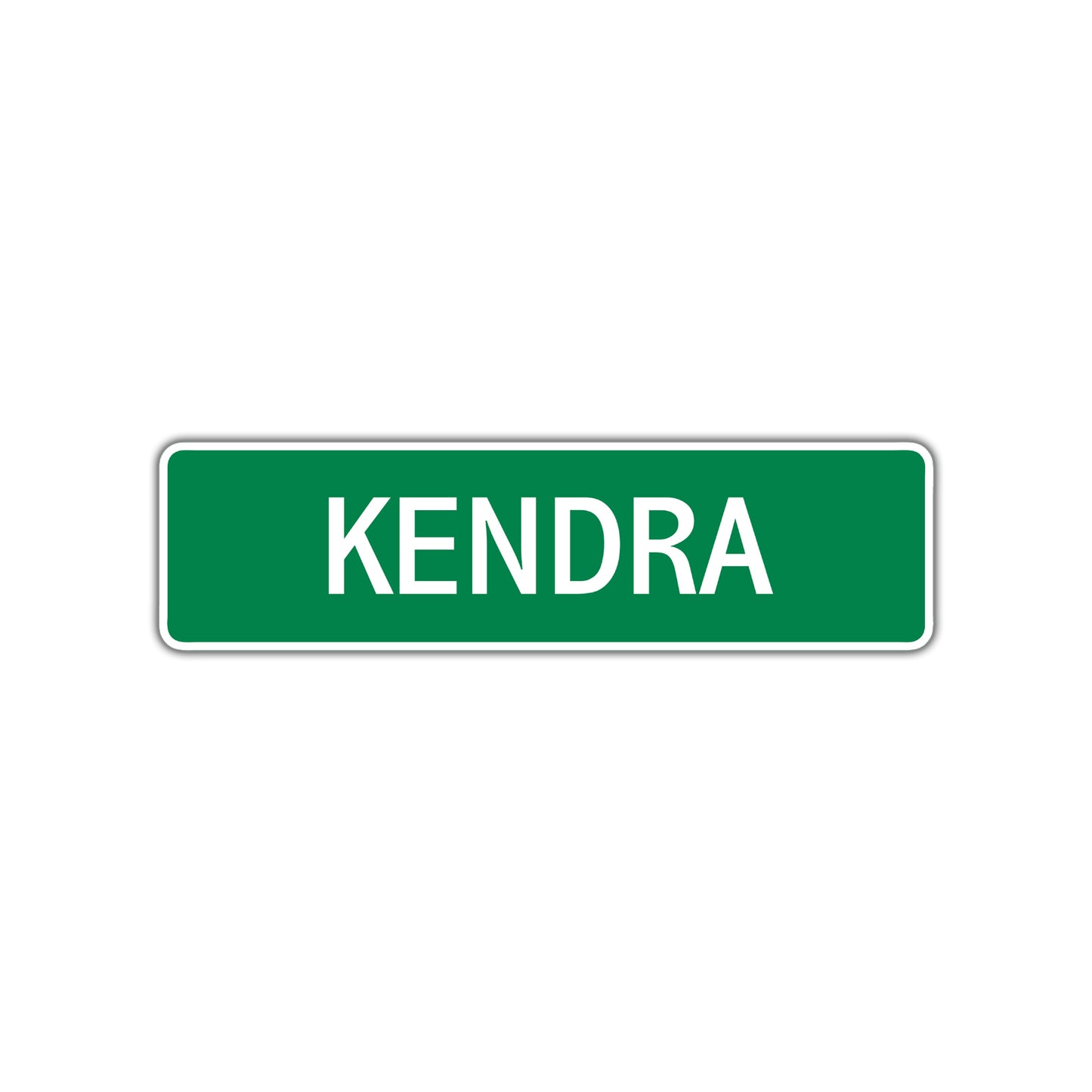 Kendra Street Sign Children Name Room Plate