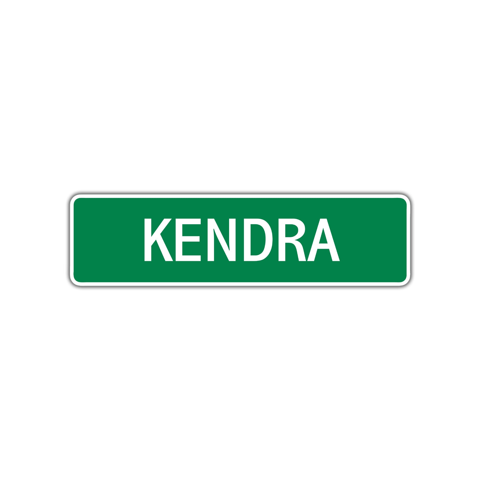 Kendra Street Sign Children Name Room Plate