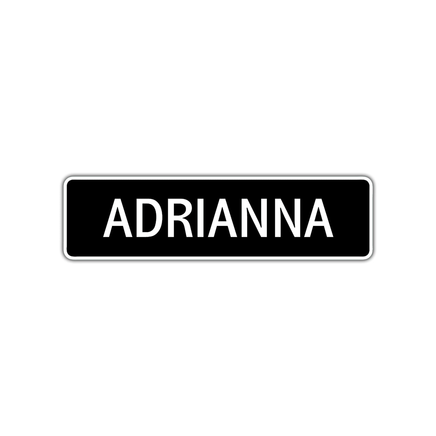 Adrianna Street Sign Children Name Room Plate