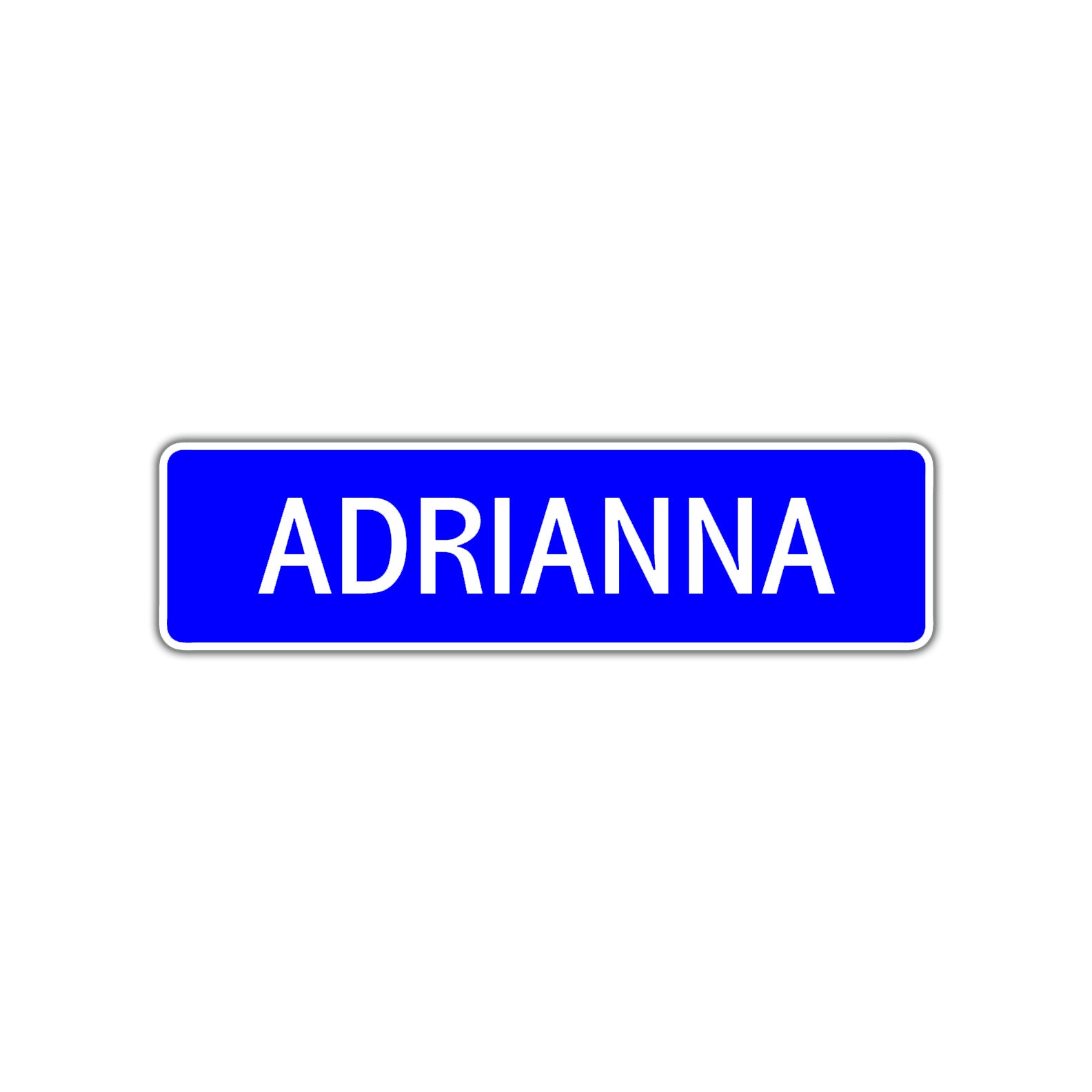 Adrianna Street Sign Children Name Room Plate