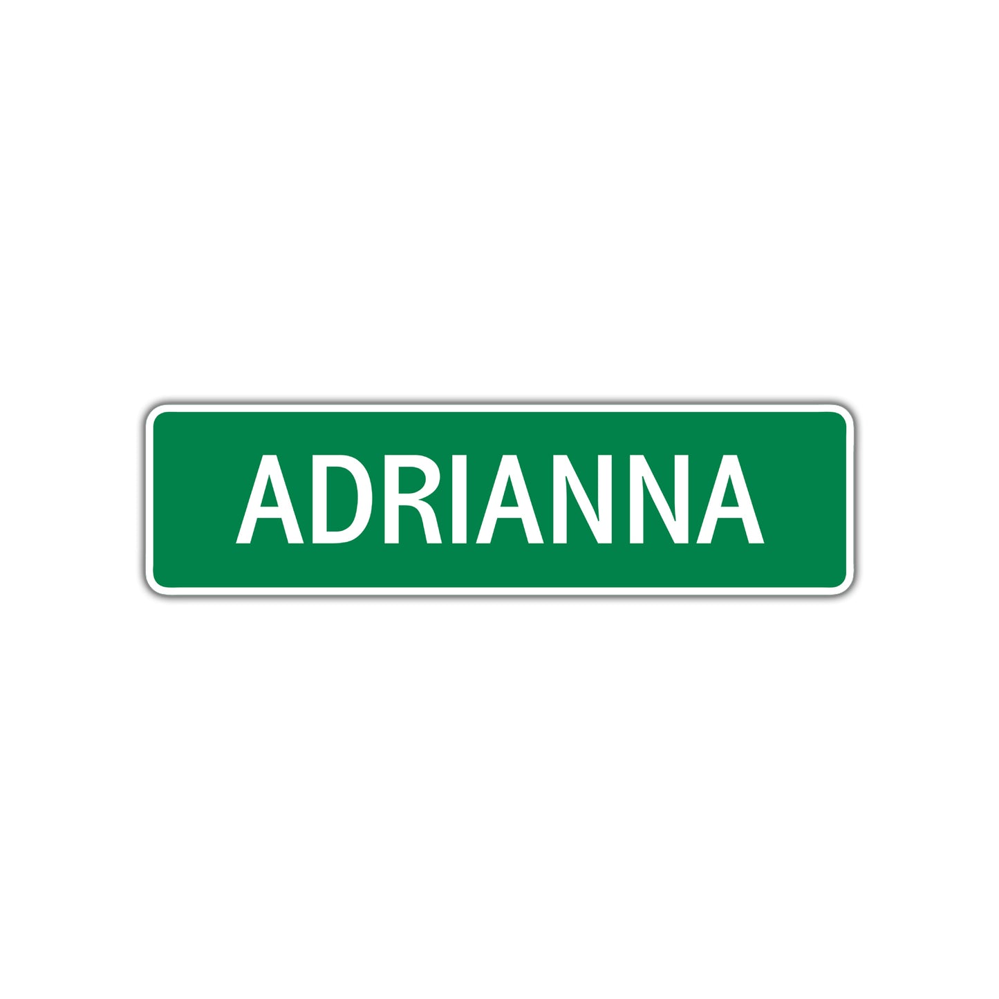 Adrianna Street Sign Children Name Room Plate