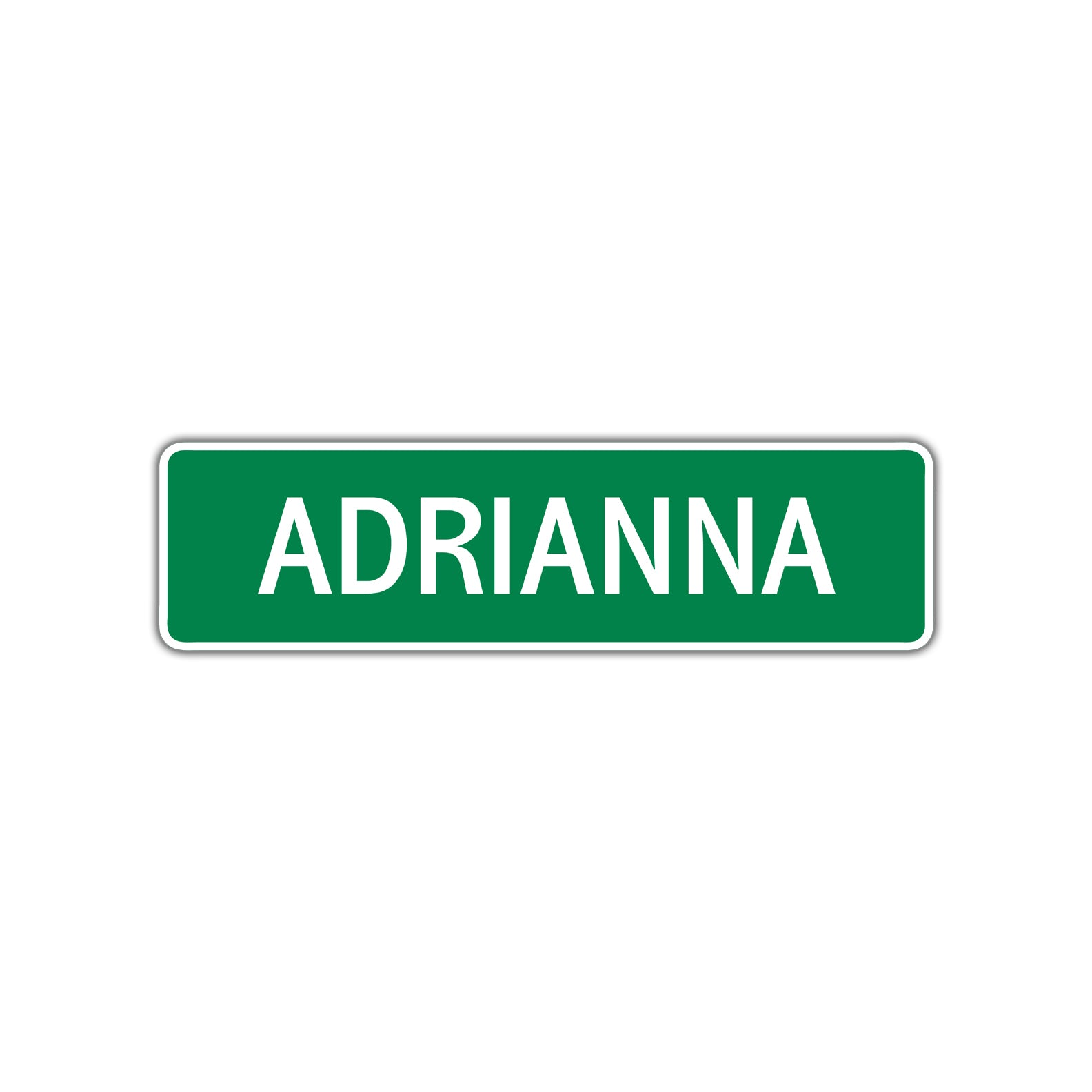 Adrianna Street Sign Children Name Room Plate