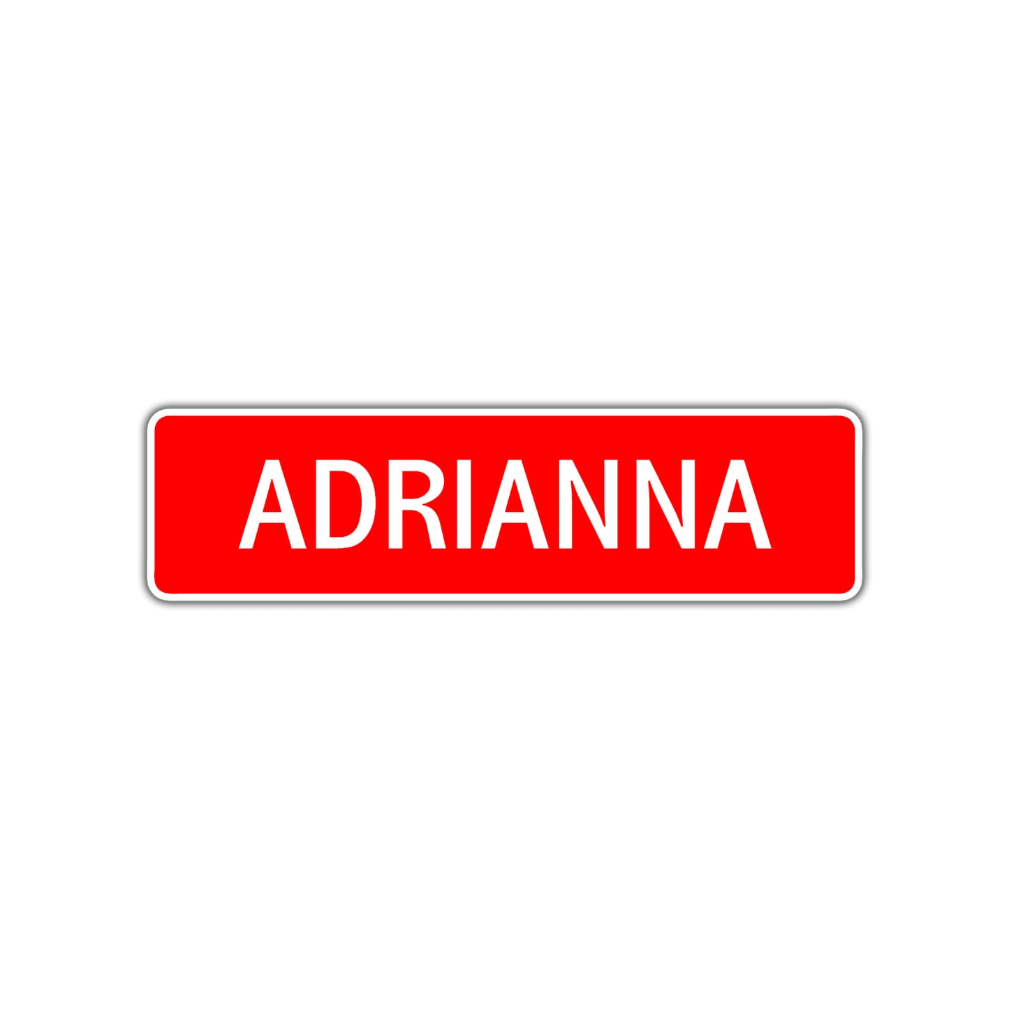 Adrianna Street Sign Children Name Room Plate