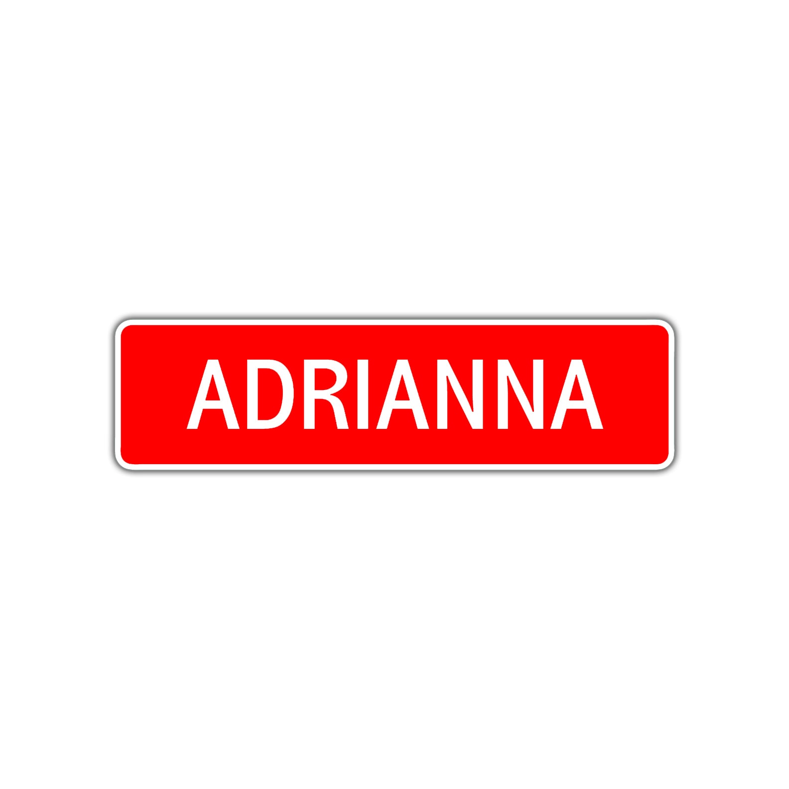 Adrianna Street Sign Children Name Room Plate
