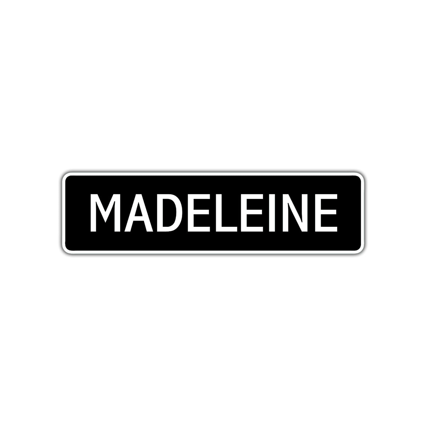 Madeleine Street Sign Children Name Room Plate