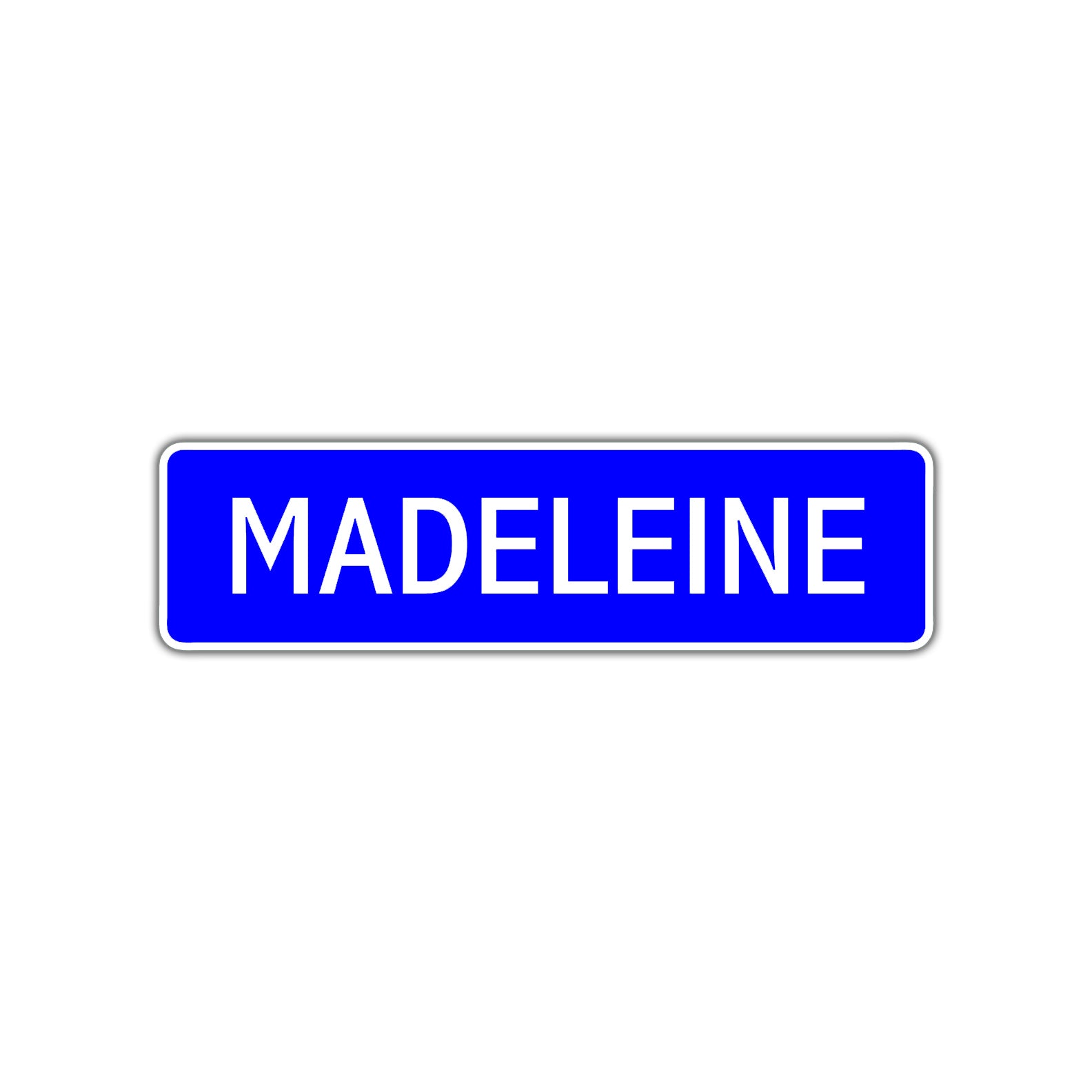 Madeleine Street Sign Children Name Room Plate
