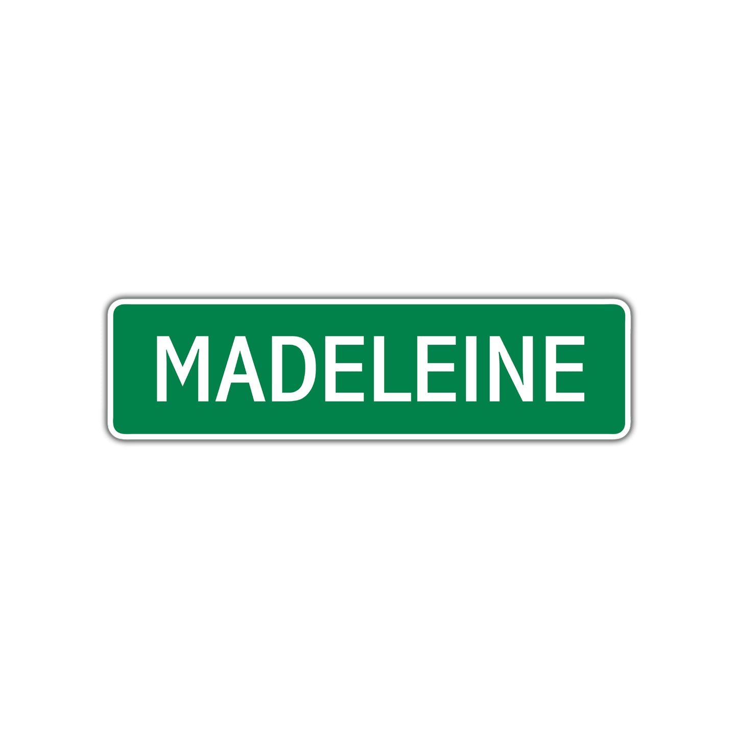 Madeleine Street Sign Children Name Room Plate