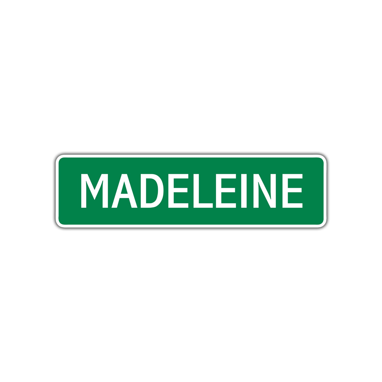 Madeleine Street Sign Children Name Room Plate