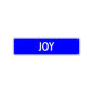 Joy Street Sign Children Name Room Plate