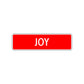 Joy Street Sign Children Name Room Plate