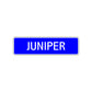 Juniper Street Sign Children Name Room Plate