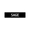 Sage Street Sign Children Name Room Plate