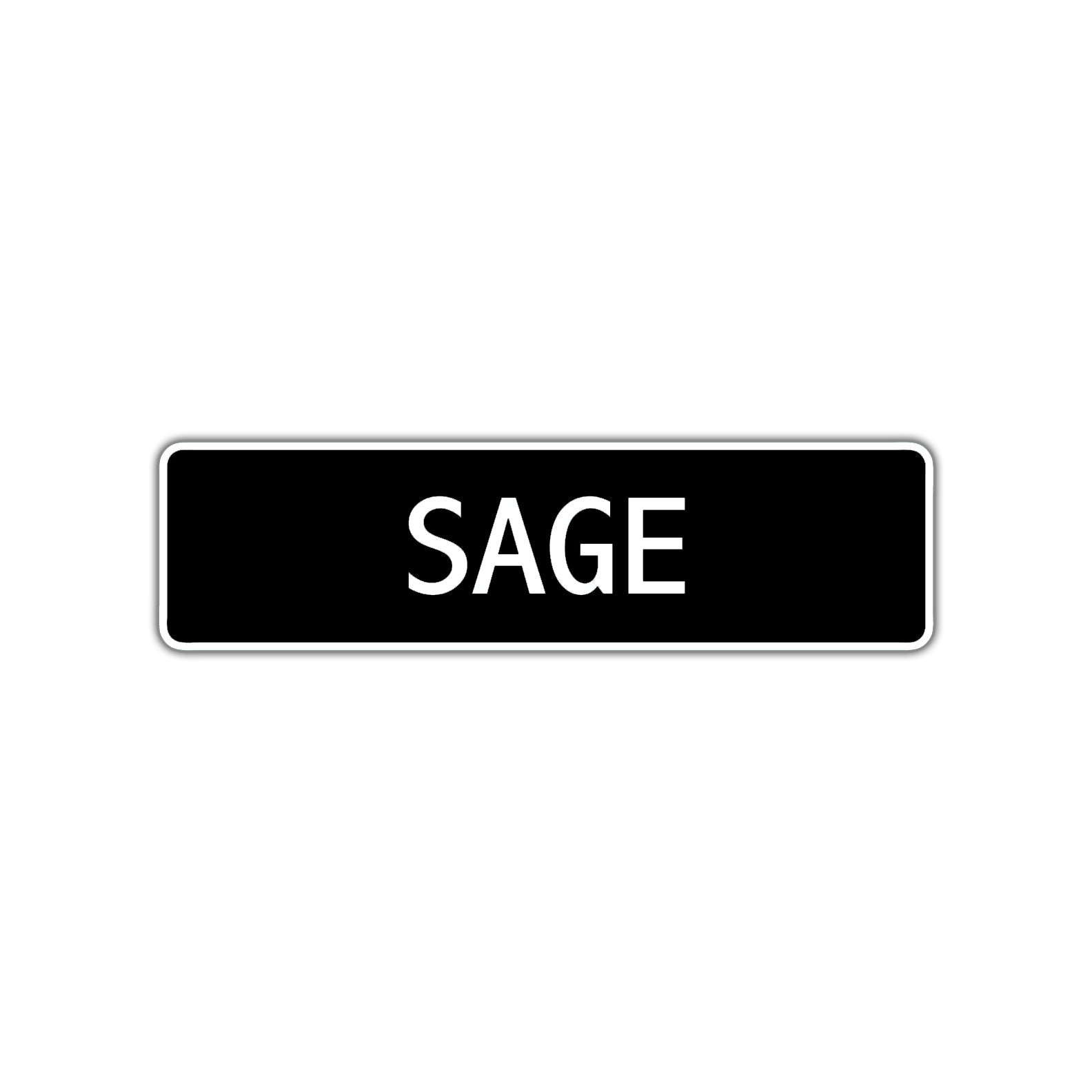 Sage Street Sign Children Name Room Plate