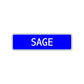 Sage Street Sign Children Name Room Plate