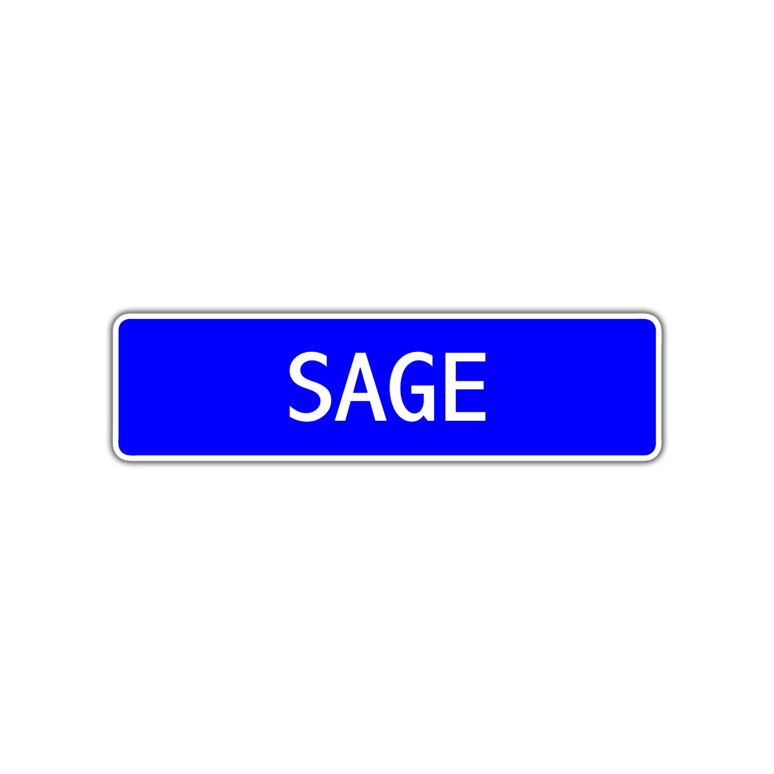 Sage Street Sign Children Name Room Plate