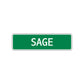 Sage Street Sign Children Name Room Plate
