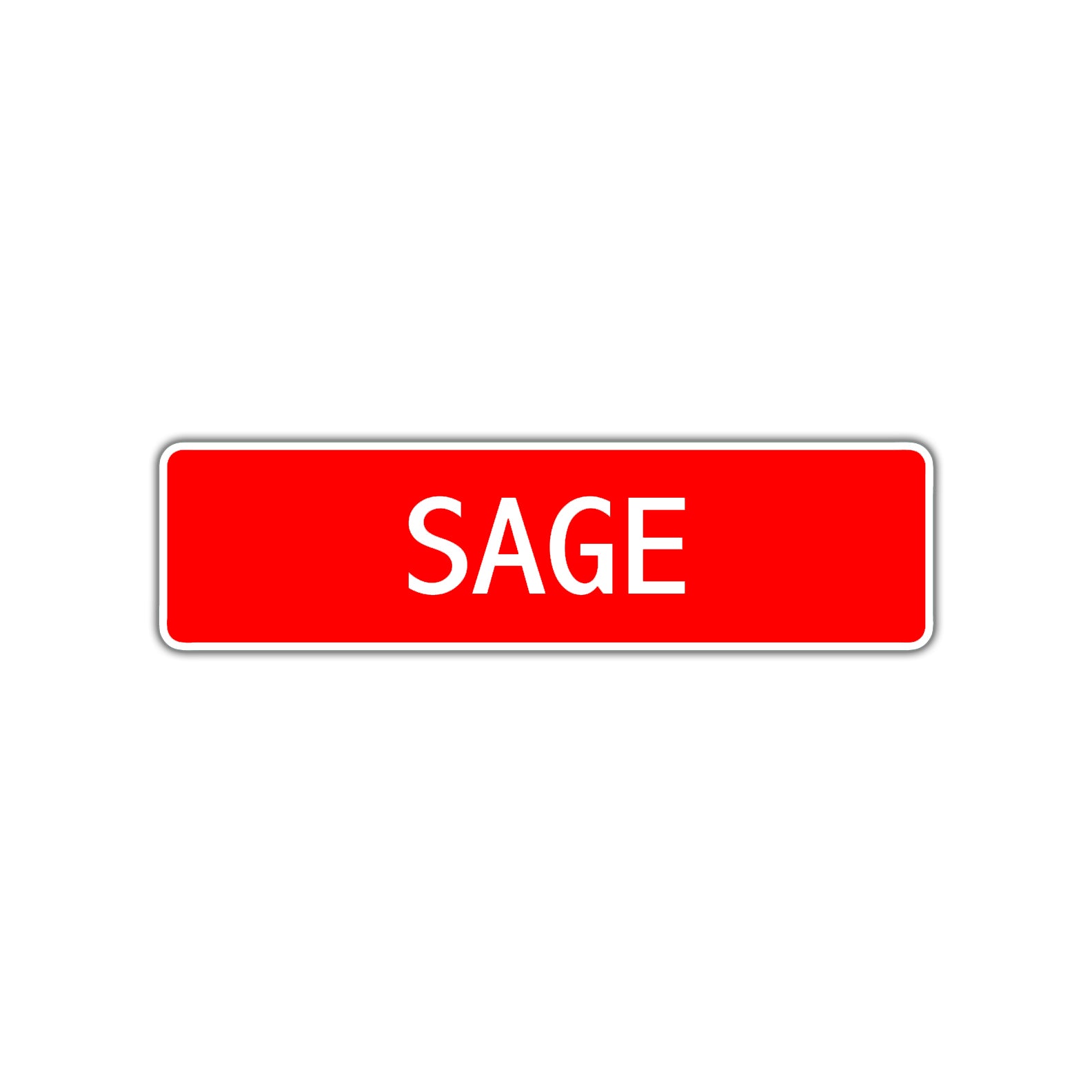 Sage Street Sign Children Name Room Plate