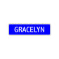 Gracelyn Street Sign Children Name Room Plate