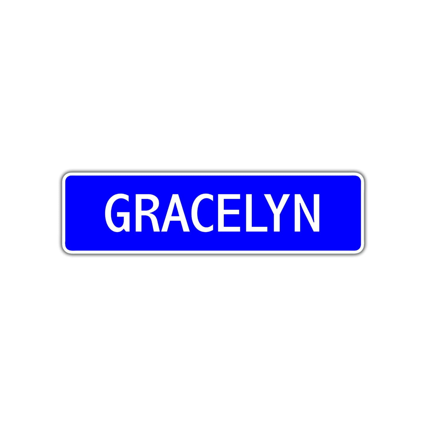 Gracelyn Street Sign Children Name Room Plate