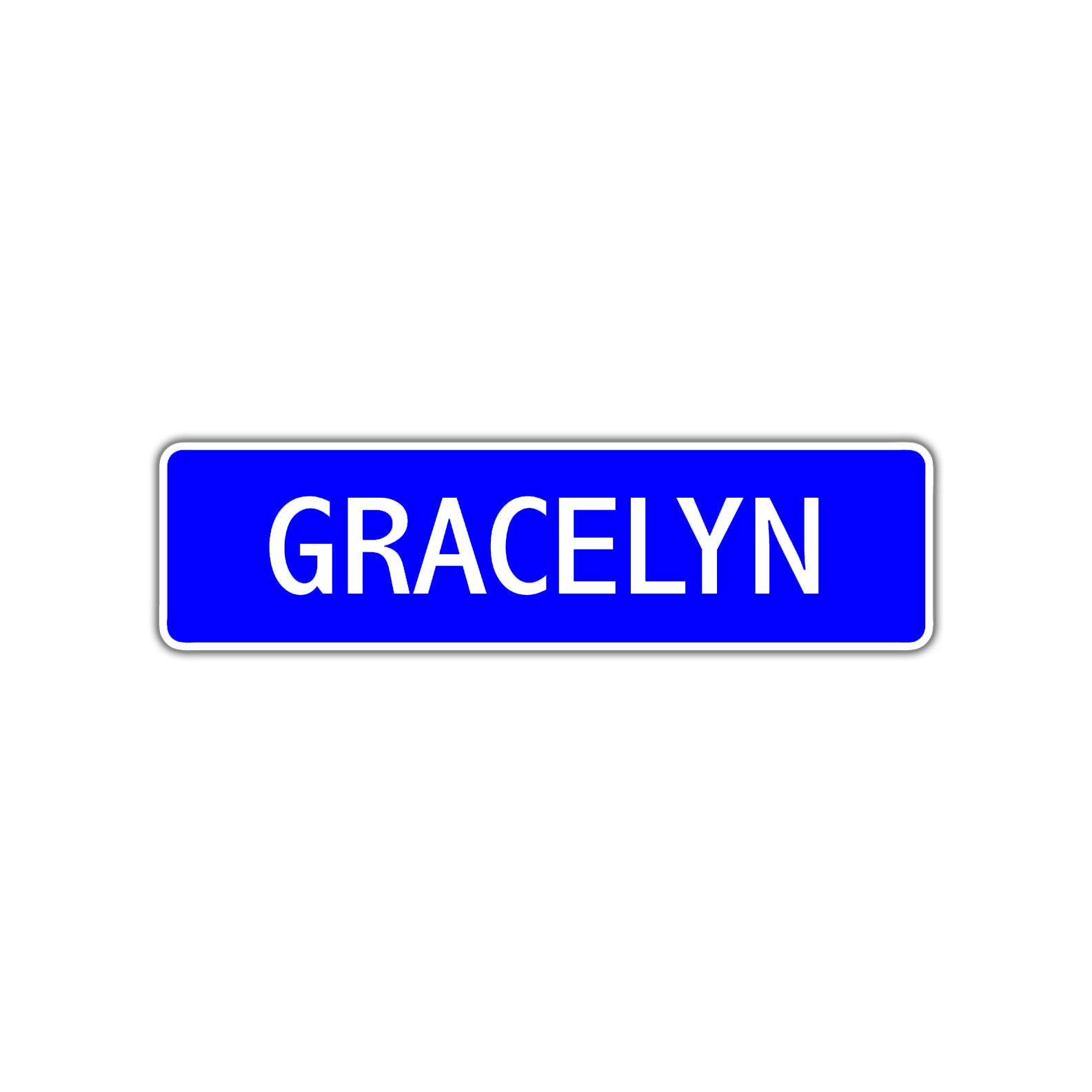 Gracelyn Street Sign Children Name Room Plate