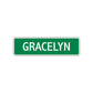 Gracelyn Street Sign Children Name Room Plate