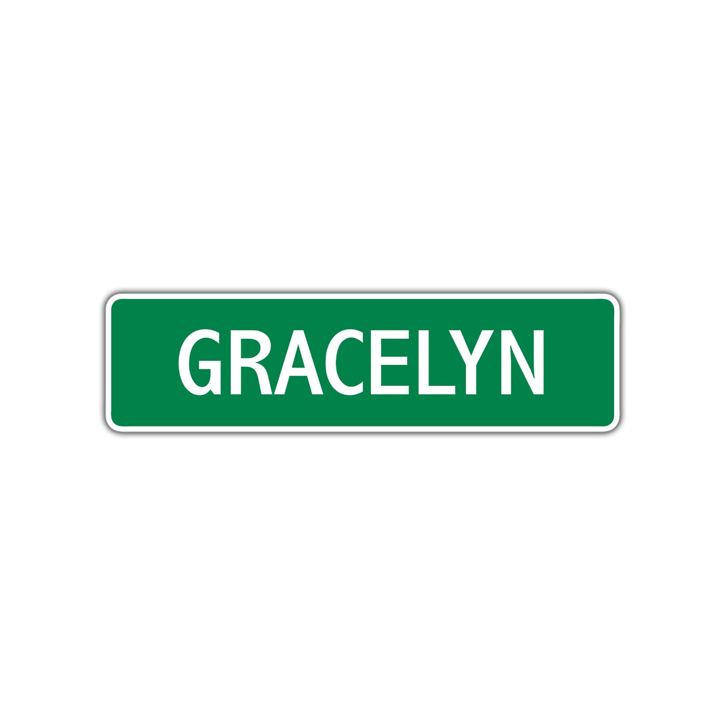 Gracelyn Street Sign Children Name Room Plate