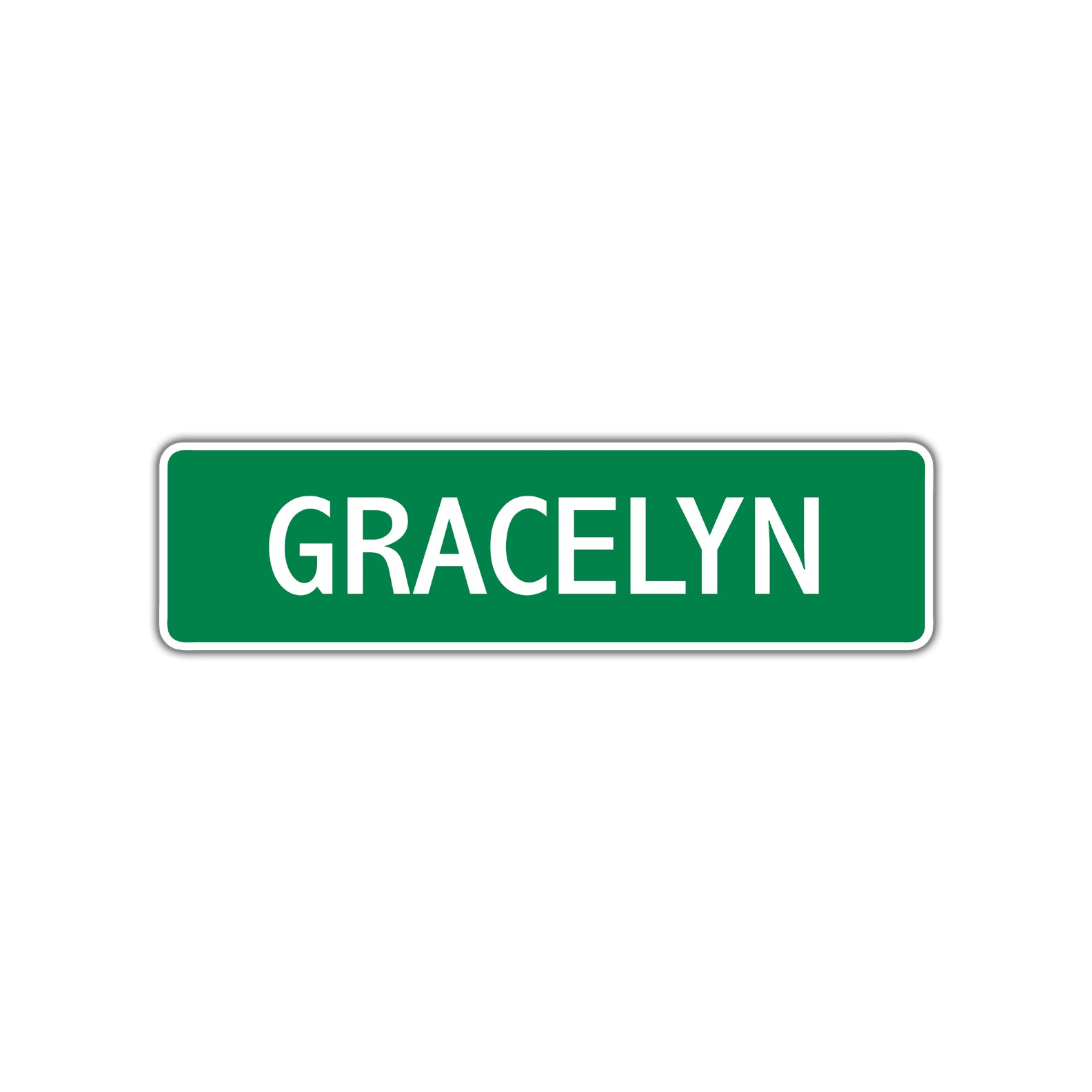 Gracelyn Street Sign Children Name Room Plate
