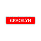 Gracelyn Street Sign Children Name Room Plate