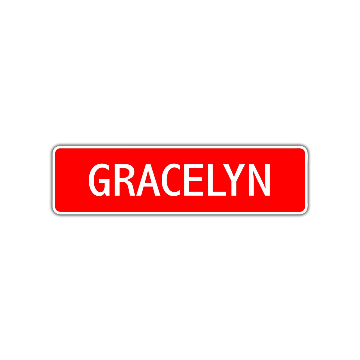 Gracelyn Street Sign Children Name Room Plate