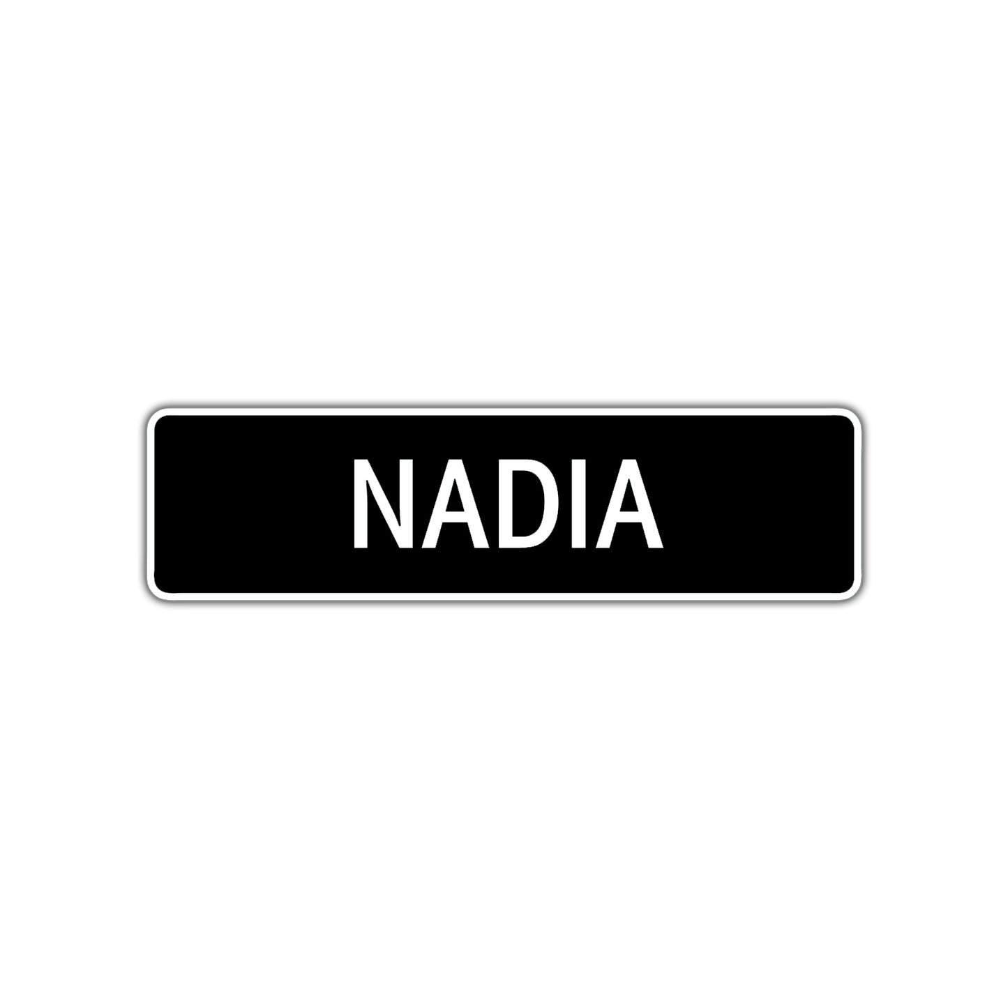 Nadia Street Sign Children Name Room Plate