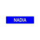 Nadia Street Sign Children Name Room Plate