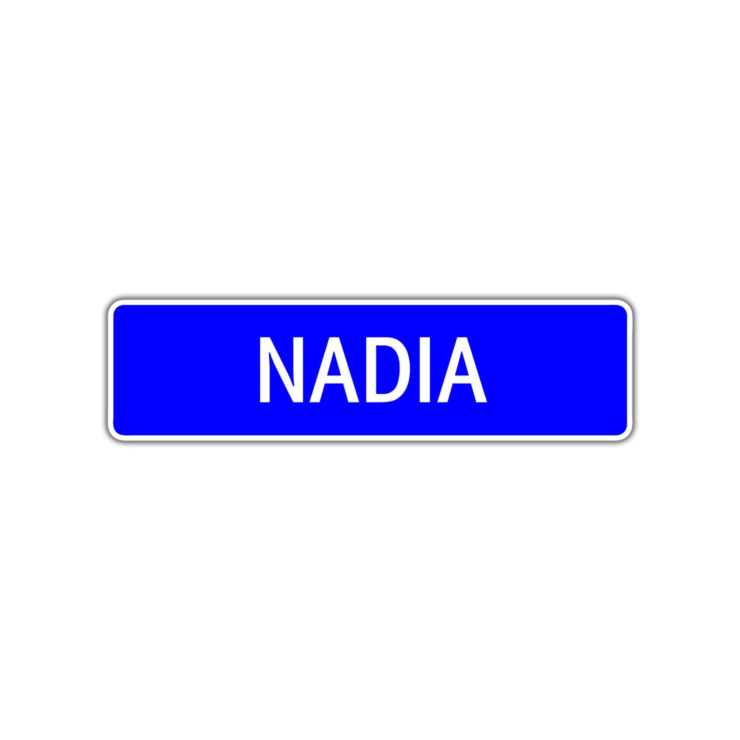Nadia Street Sign Children Name Room Plate